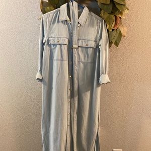 Michael Kors light denim long dress